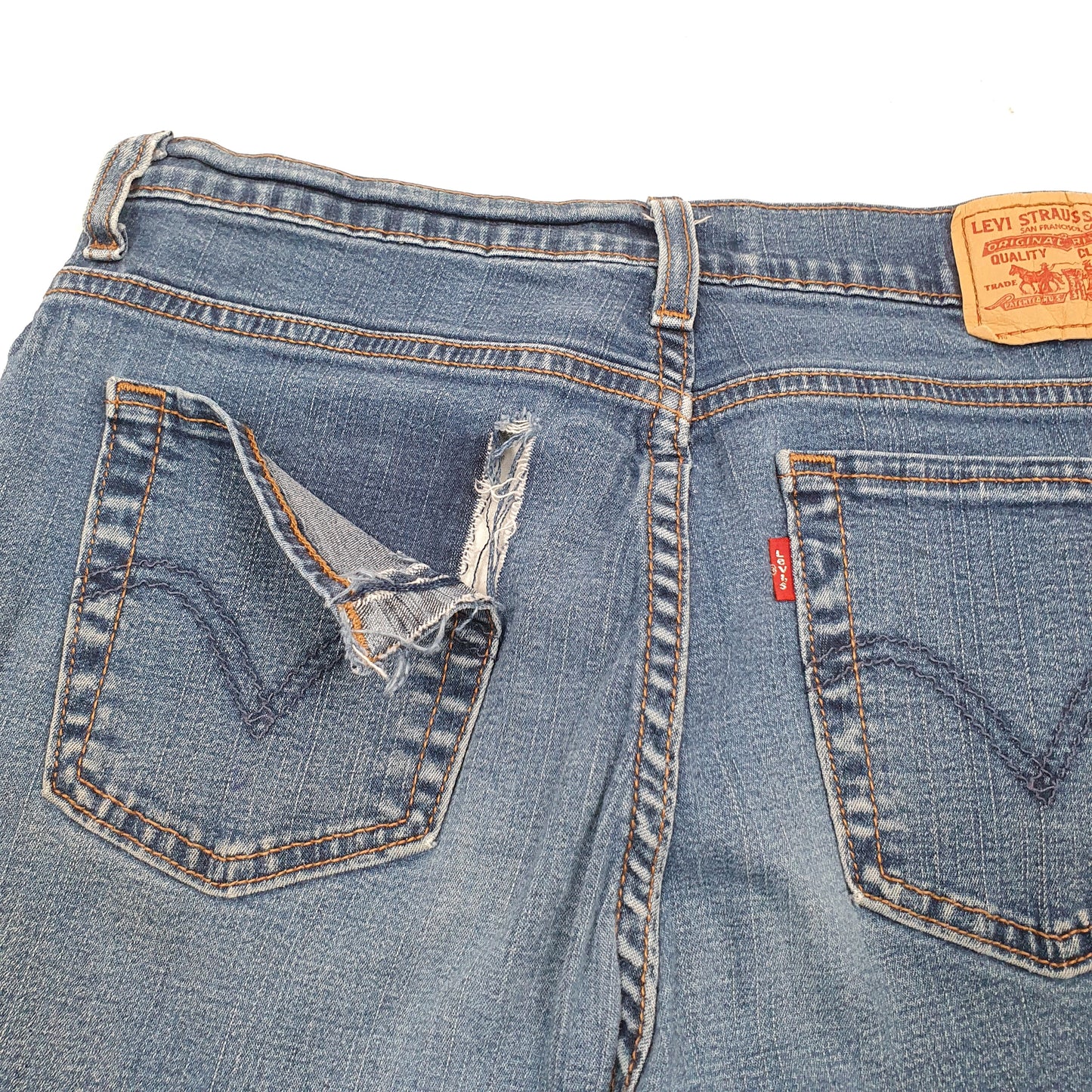 Levis 512 Slim Fit Bootcut Jeans UK12 Blue