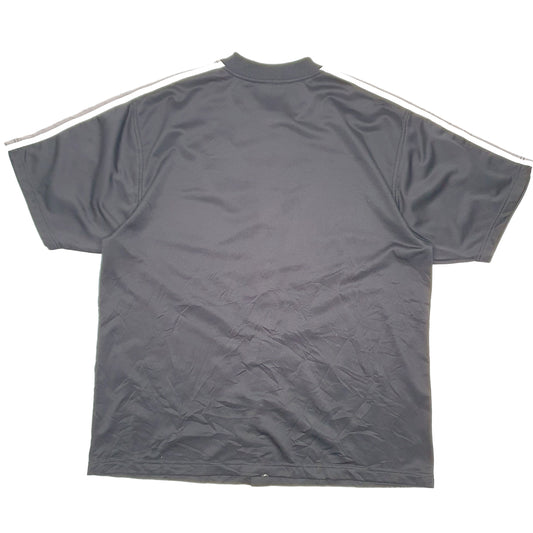 Mens Black Adidas Active Basketball Workout Popper Short Sleeve T Shirt