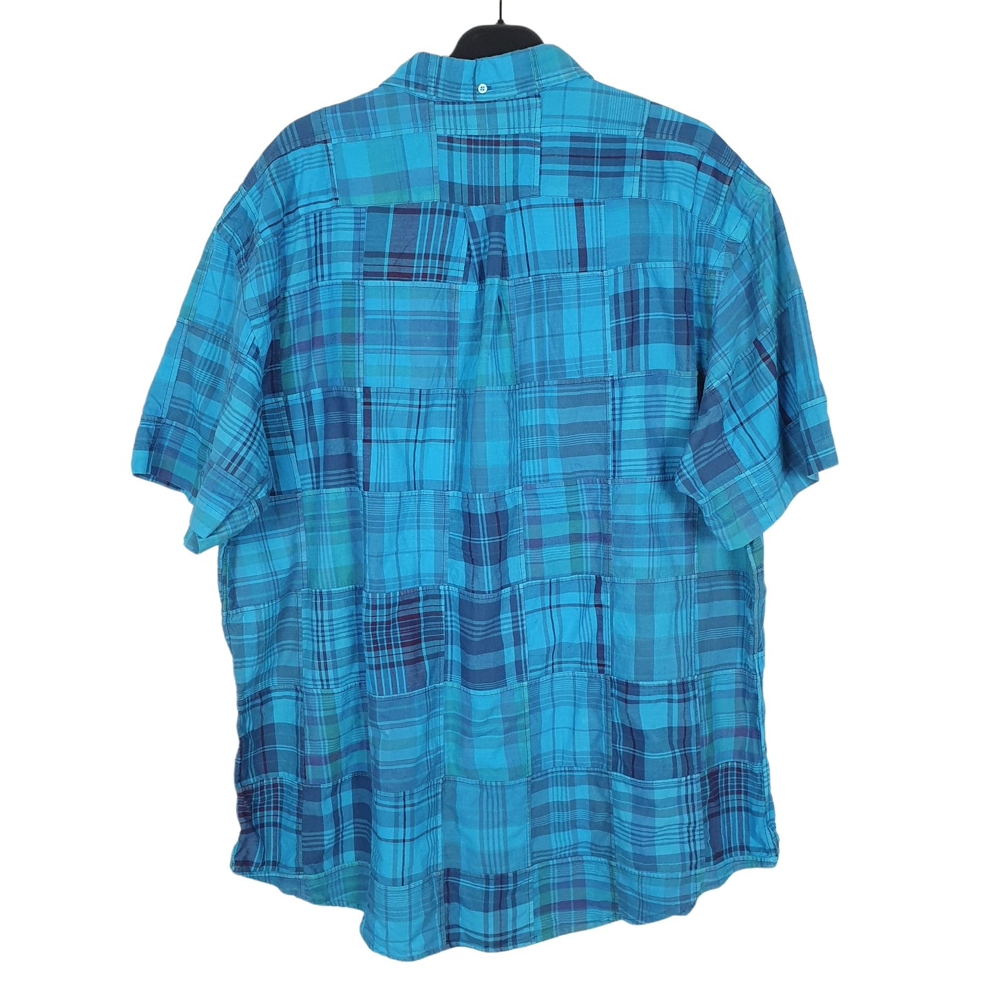 Ralph Lauren Short Sleeve Custom Fit Check Shirt Blue