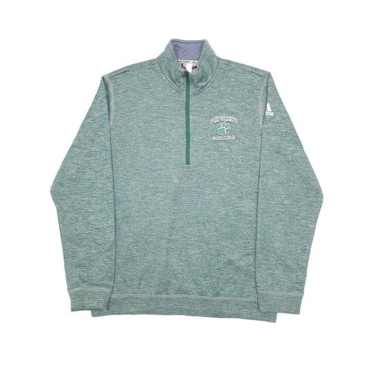 Adidas Team Issue Soccer Quarter Zip L Green