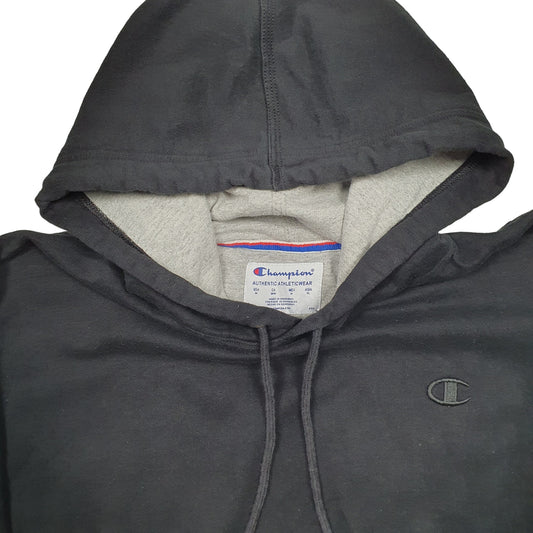 Mens Black Champion Hoodie Jumper
