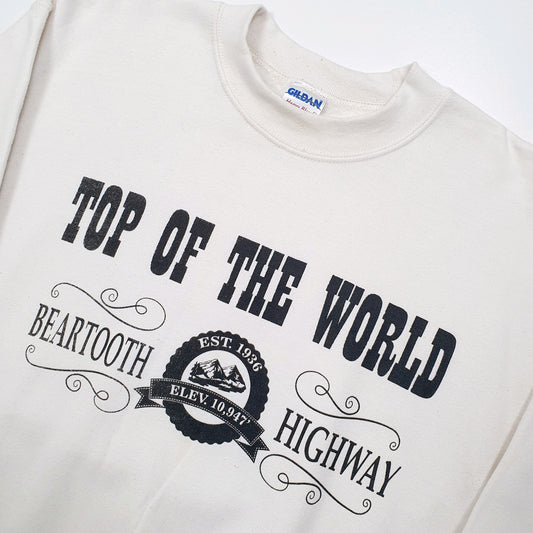 Gildan Beartooth Highway Crewneck S White