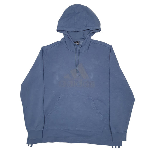 Mens Blue Adidas Hoodie Jumper