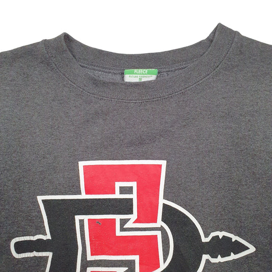 Mens Grey Champion San Diego State Crewneck Jumper
