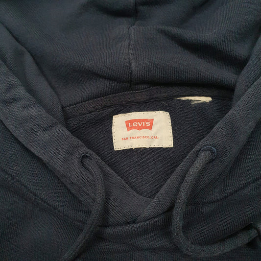 Mens Navy Levis Hoodie Jumper