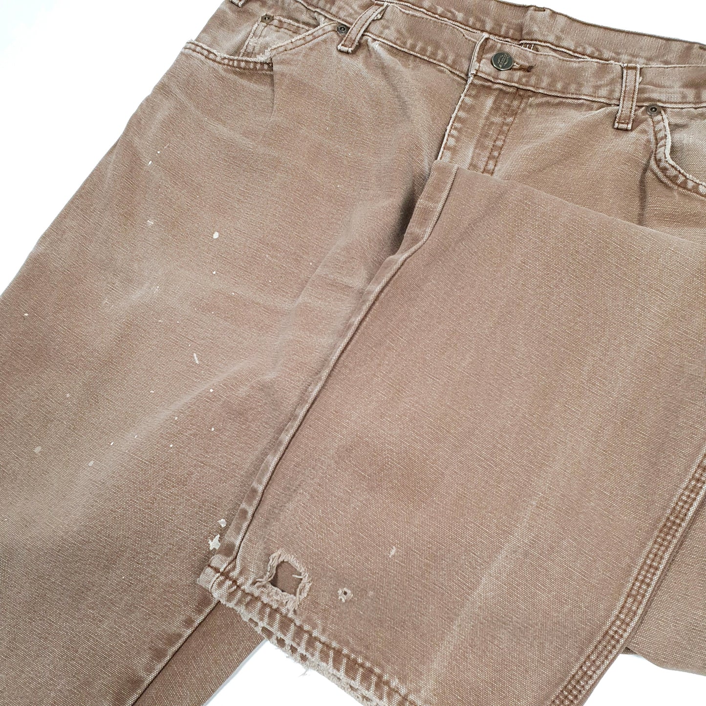 Mens Dickies Brown Carpenter Trousers W38 L31 Brown
