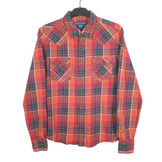 Ralph Lauren Long Sleeve Regular Fit Check Shirt Orange