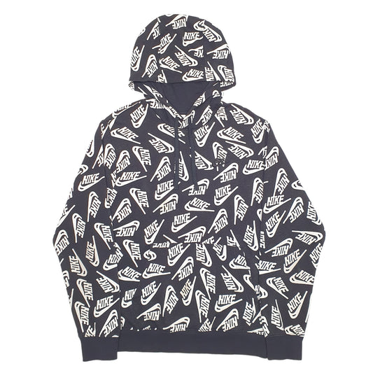 Mens Black Nike Hoodie Jumper