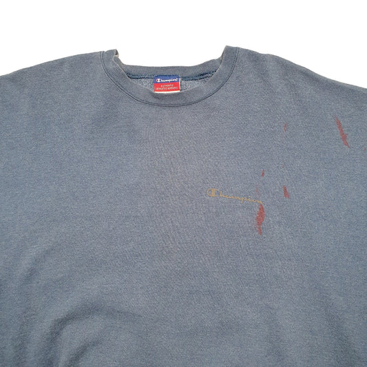 Mens Blue Champion Crewneck Jumper