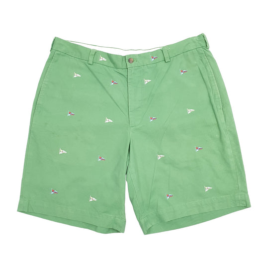 Brooks Brothers 346 Green Chino Shorts W36 Green