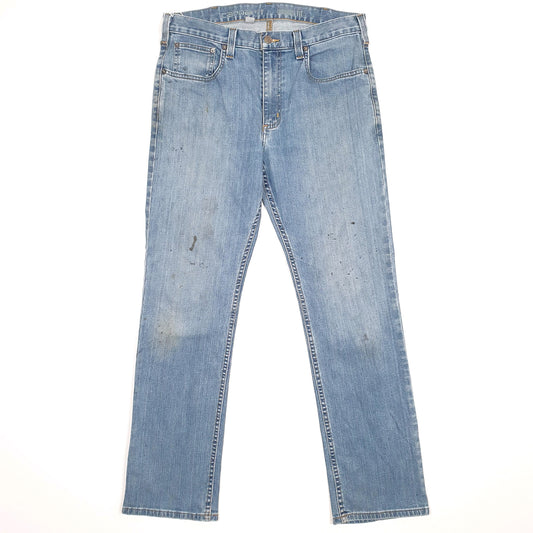 Carhartt Casual Straight Fit Relaxed Jeans W33 L30 Blue