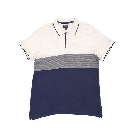 Lee Short Sleeve Polo Shirt Navy