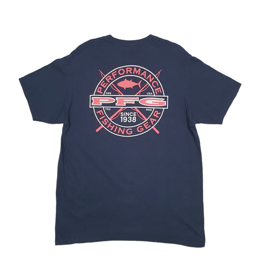 Mens Blue Columbia Sportswear Short Sleeve T Shirt