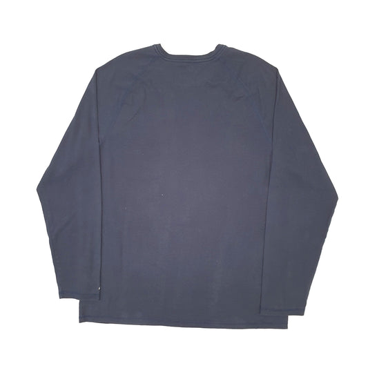 Mens Navy Carhartt Pocket Long Sleeve T Shirt