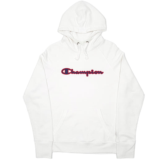 Mens White Champion Hoodie Jumper