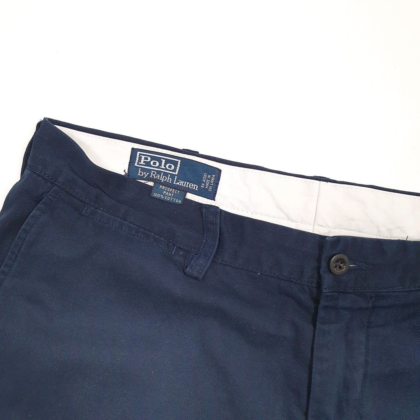 Mens Navy Polo Ralph Lauren Prospect Pant Chino Trousers