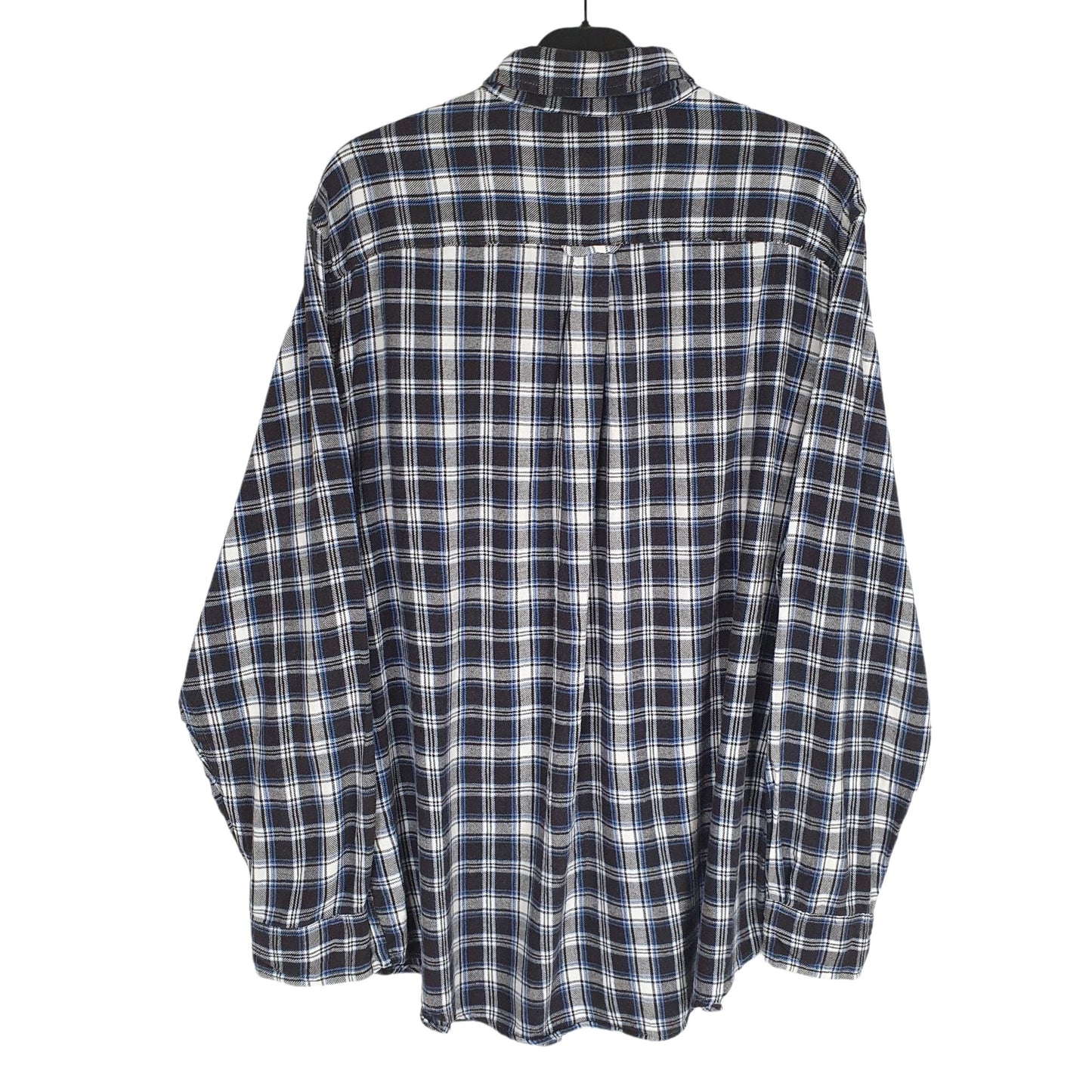 Chaps Flannel Shacket Long Sleeve Regular Fit Check Shirt Black