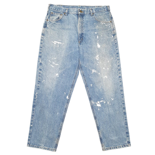 Mens Blue Carhartt Relaxed Casual JeansW38 L30