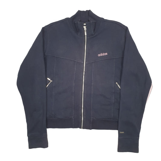 Womens Black Adidas Full Zip Jumper