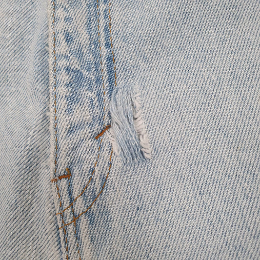 Levis Vintage Orange Tab Blue Denim Jeans Shorts UK Blue