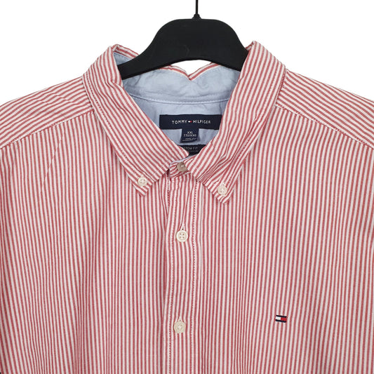 Mens Red Tommy Hilfiger Short Sleeve Shirt