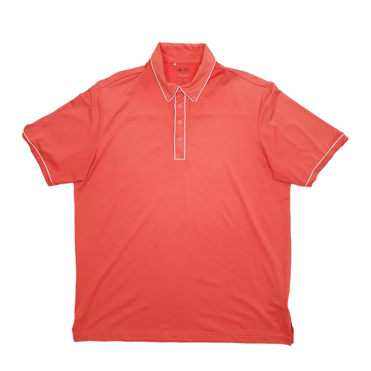 Adidas Short Sleeve Polyester Polo Shirt Pink