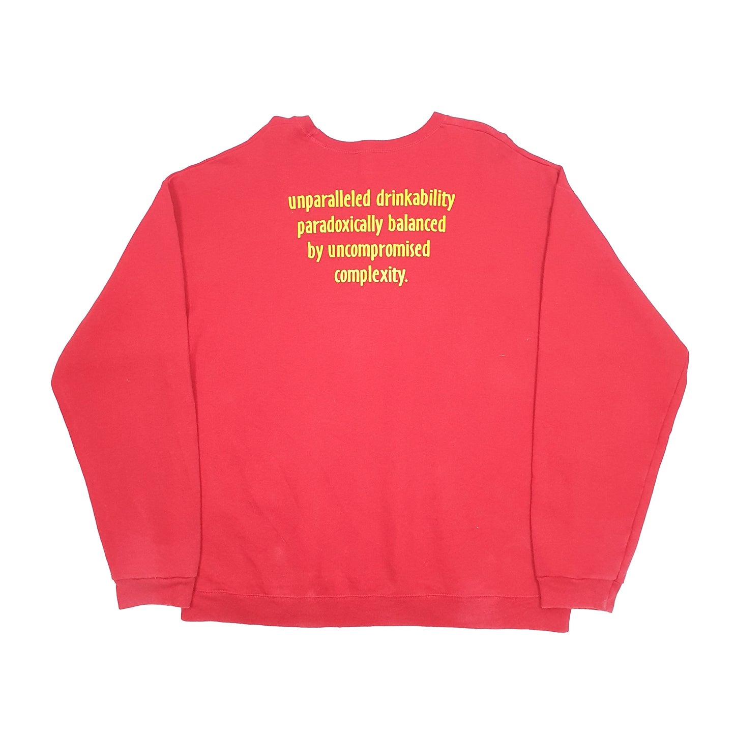 Hanes USA Calfkiller Brewery Crewneck L Red