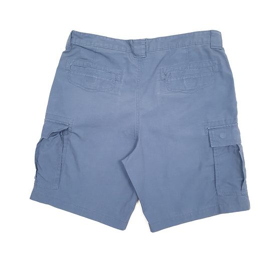 Mens Blue Savane Cargo Shorts