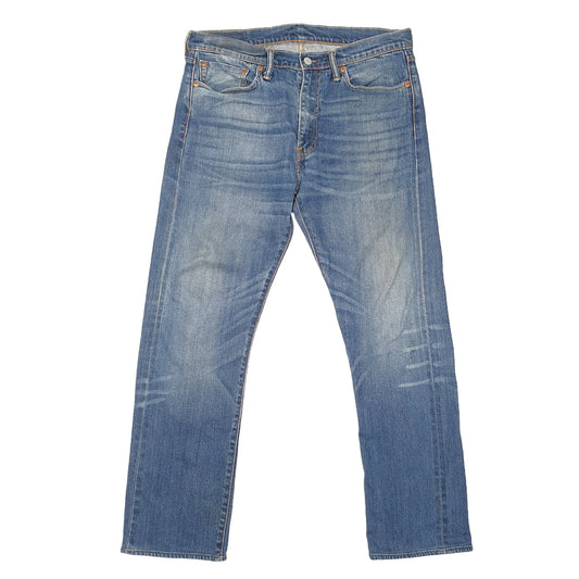Mens Blue Levis Selvedge Redlines 513 JeansW34 L32