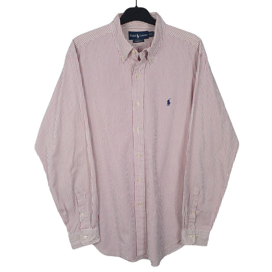 Mens White Ralph Lauren Long Sleeve Shirt