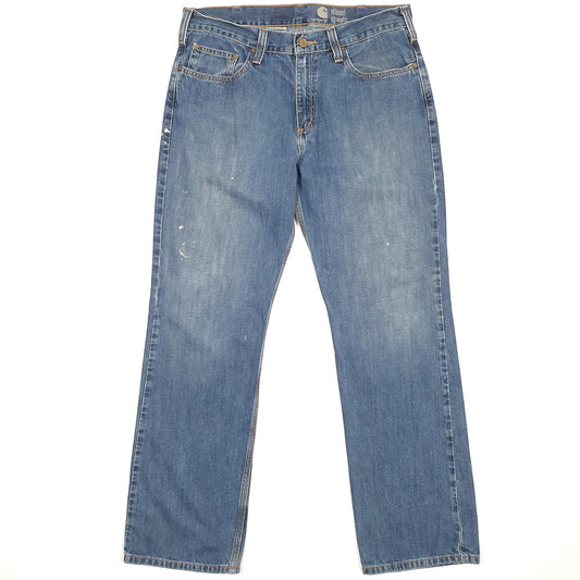Carhartt Casual Straight Fit Relaxed Jeans W34 L32 Blue