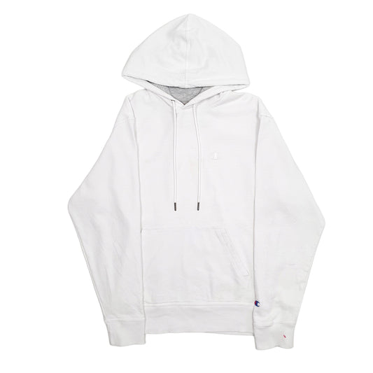 Mens White Champion Hoodie Jumper