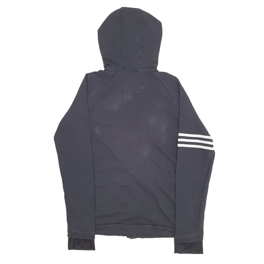 Mens Black Adidas Full Zip Jumper