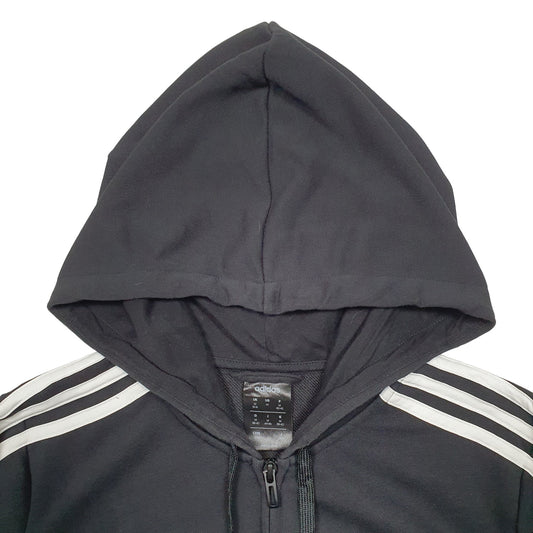 Mens Black Adidas Full Zip Jumper