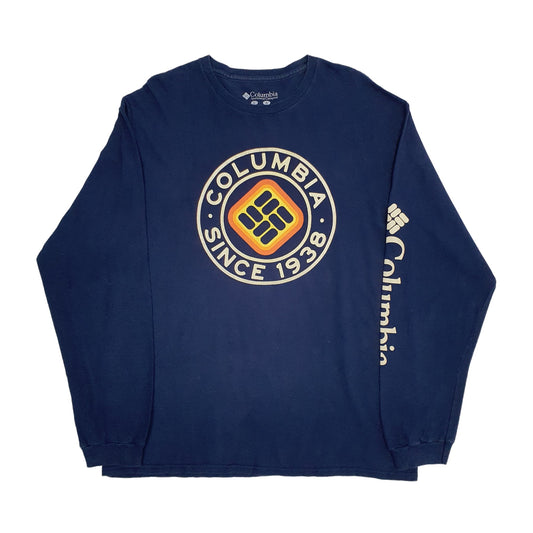 Mens Blue Columbia Sportswear Long Sleeve T Shirt