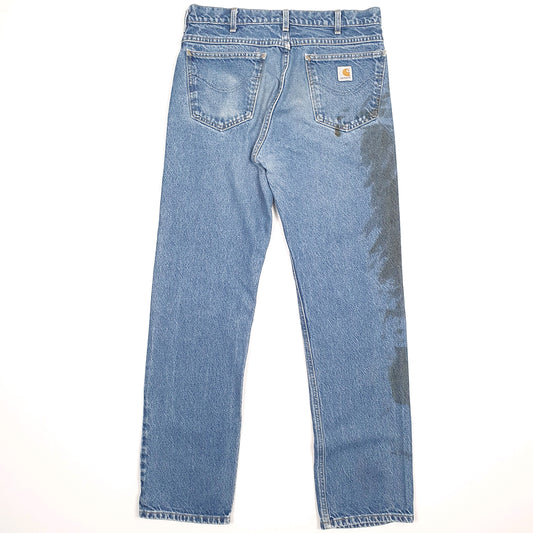 Carhartt Casual Regular Fit USA Made Jeans W34 L34 Blue