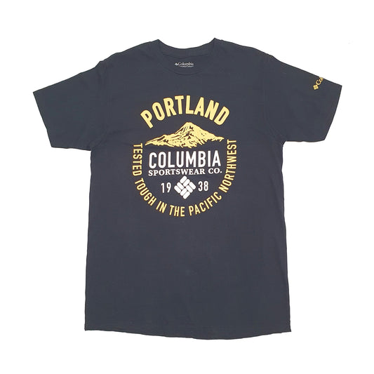 Mens Black Columbia Sportswear Short Sleeve T Shirt