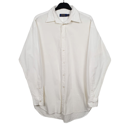 Mens White Ralph Lauren Long Sleeve Shirt