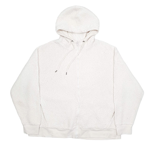 Champion Retro Pile Full Zip Fleece XL White