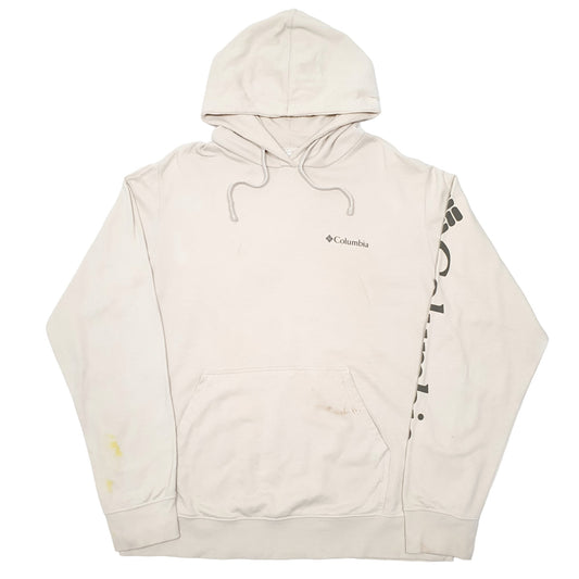 Mens Beige Columbia Sportswear Outdoors Hoodie Jumper
