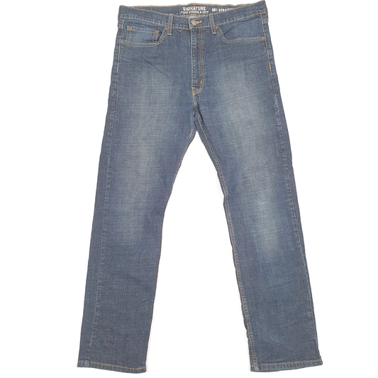 Levis Signature Straight Fit Jeans W36 L31 Blue