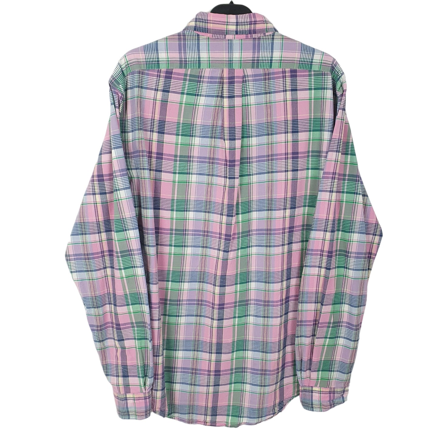 Mens Pink Ralph Lauren Madras Long Sleeve Shirt