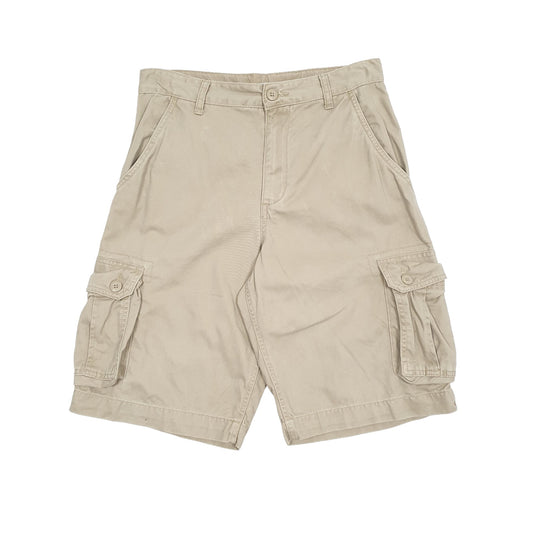 Mens Beige Faded Glory Cargo Shorts