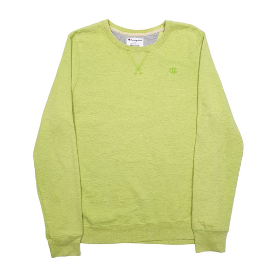 Womens Green Champion Crewneck Jumper