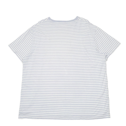 Mens Blue Polo Ralph Lauren Striped Polo Classic Fit Short Sleeve T Shirt