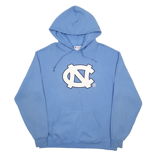 Mens Blue Champion North Carolina USA College Hoodie Jumper