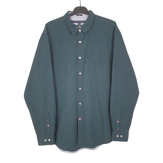 Tommy Hilfiger Long Sleeve Classic Fit Check Shirt Green