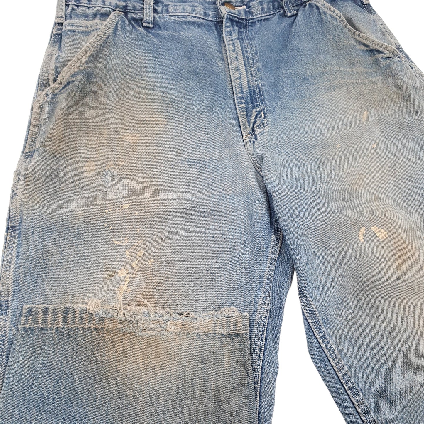 Carhartt Casual Loose Fit Carpenter Jeans W34 L30 Blue