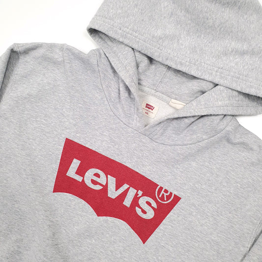 Levis Spellout Hoodie XXL Grey