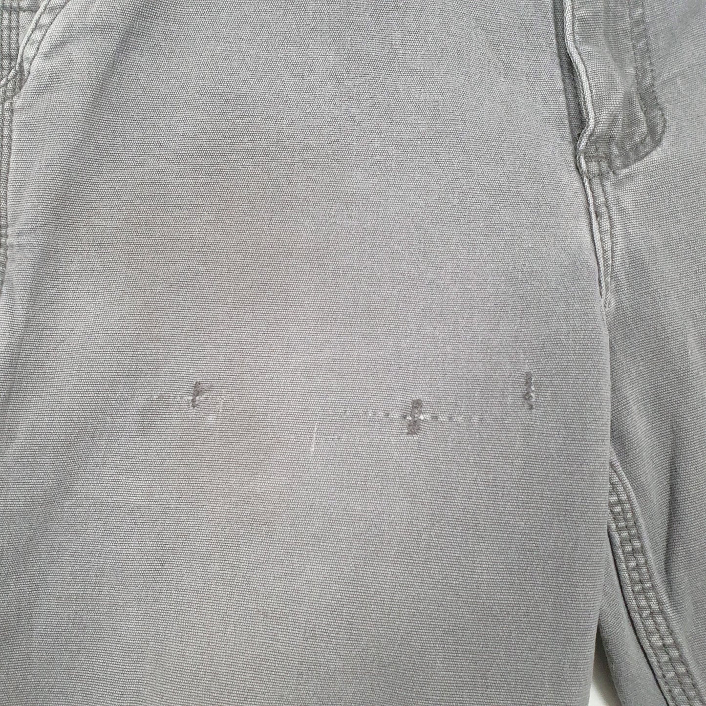 Mens Carhartt Grey Carpenter Trousers W34 L29 Grey